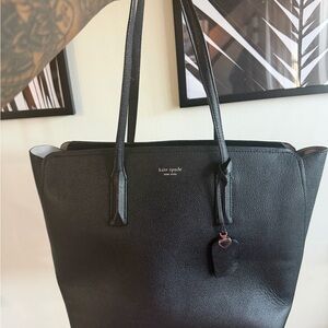 Kate Spade Black Pebbled Leather Tote